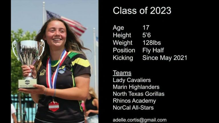 ADELLE CORTIS | College Rugby Recruiting Highlight Reel | Class of 2023