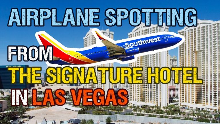 Airplane Spotting in Las Vegas (KLAS) | From the Signature Hotel MGM Grand | Spotting location ideas