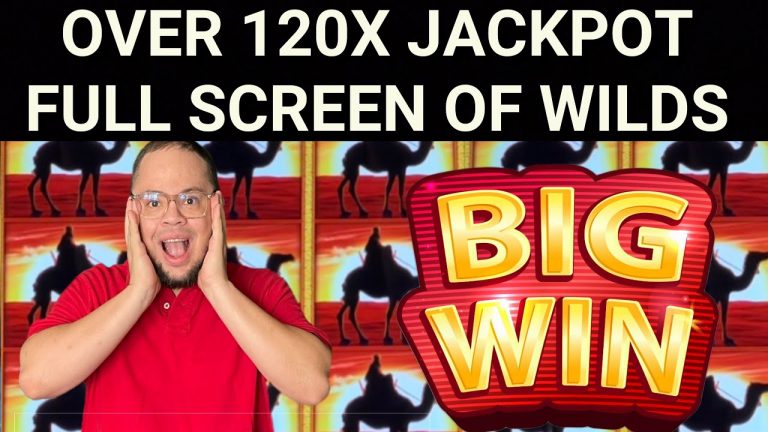 BIG JACKPOT HAND PAY on HIGH LIMIT SAHARA GOLD FULL SCREEN AT MONARCH CASINO