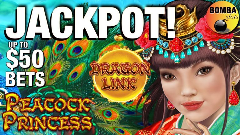 BIG JACKPOT! Up to $50 Bets on Peacock Princess Dragon Link & Best Bet Lighting Link Casino Handpay!