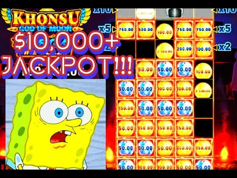 BIGGEST ON YOUTUBE!!! KHONSU GOD OF MOON $10K RETRIGGER BONUS WIN _INSANE_ CHUMBA JACKPOT