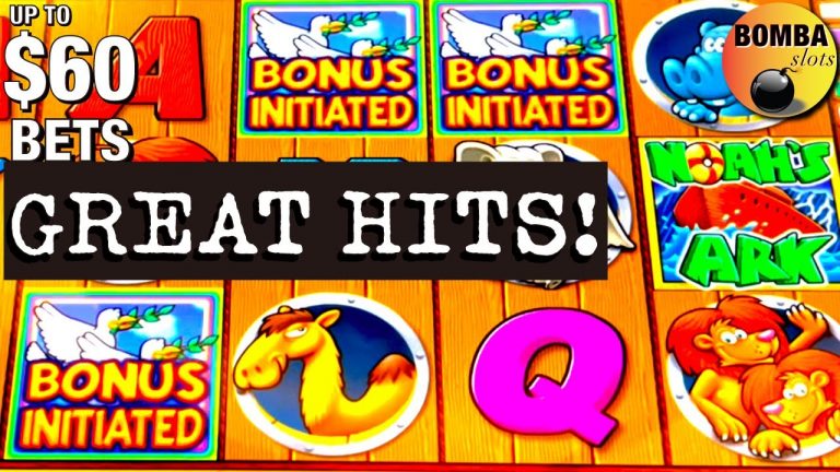 Better than JACKPOTS?! Noah’s Ark, Kitty Glitter Up to $60 Bets Casino Slot Machine Play Las Vegas