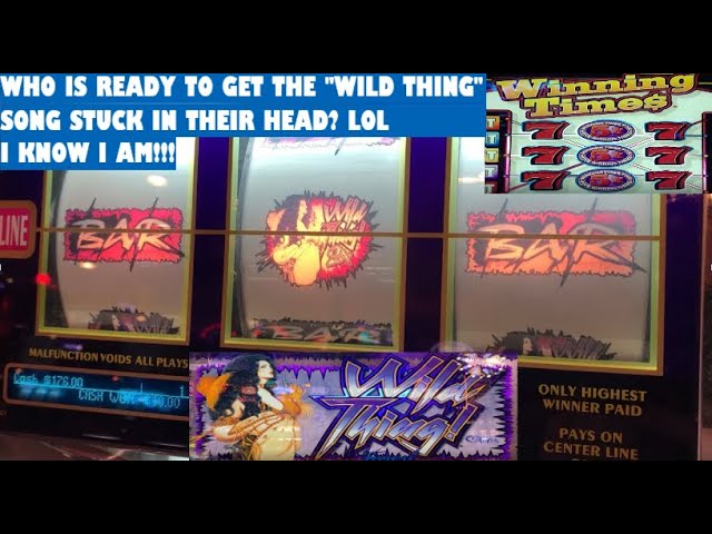 CLASSIC OLD SCHOOL CASINO SLOTS: WILD THING FRENZY + WINNING TIMES 2X 3X 5X TIMES PAY SLOT PLAY!