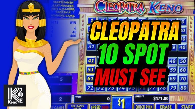 Cleopatra Keno 10 Spot Winner