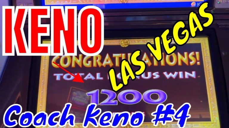 Coach KENO – HOW TO PLAY KENO from Las Vegas – 7 Spots 10 Spots 8/10 BIG WIN dimes Cash or Crash ’22