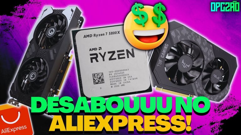 DESABOUUUU NO ALIEXPRESS! RTX 3050 POR 1950R$ E RYZEN 7 5800X POR 1450R$