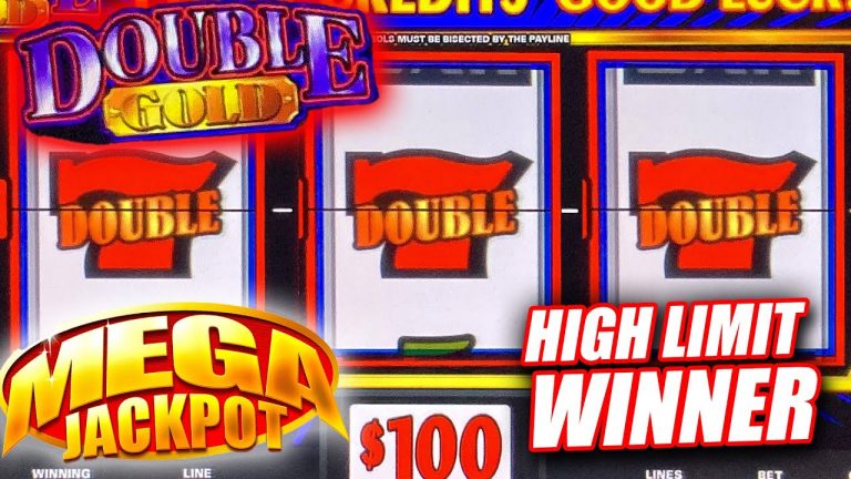 DOUBLE GOLD HIGH LIMIT SLOT WINNER HUGE JACKPOTS ON CASINO SLOT MACHINE