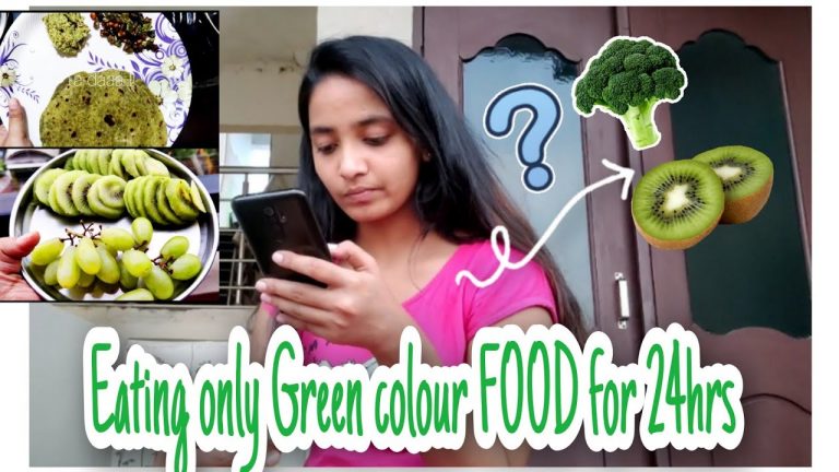 Eating only **Green** colour FOOD for 24hrs at Home