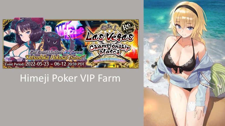 [FGO NA] Las Vegas Rerun Event – Play HIMEJI Poker VIP Farm ft. Big Sister Jeanne