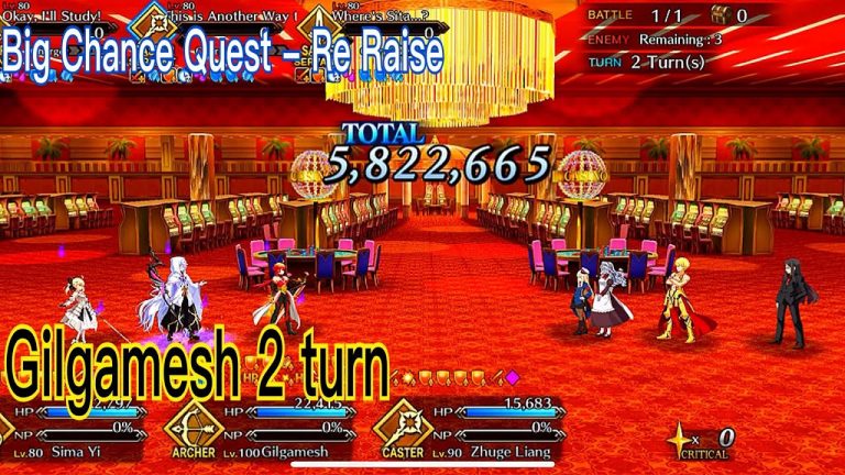 Fate Grand Order Summer 2021 Las Vegas – Big Chance Quests RE RAISE – Gilgamesh 2 turn