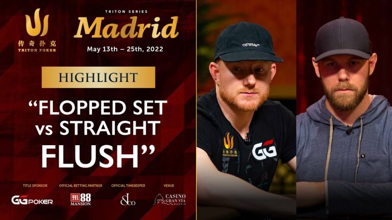 “Flopped Set vs. Straight Flush” – Triton Poker Madrid 2022