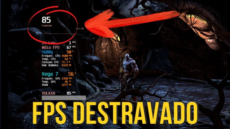 GOD OF WAR 3 com FPS DESTRAVADO! TESTE NO AMD RYZEN 5600G + VEGA 7