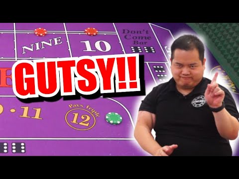 GUTSY!! 30 Roll Craps Challenge – WIN BIG or BUST #145