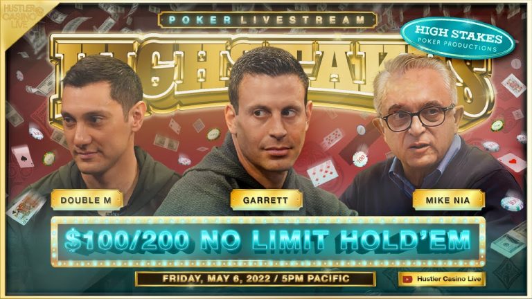 Garrett Adelstein, Mike Nia, Double M – SUPER HIGH STAKES $100/200!!! – Commentary by David Tuchman