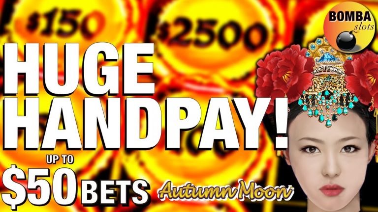 HUGE JACKPOT! Autumn Moon ~ Dragon Link 2 HANDPAYS! Up to $50 Bets Las Vegas Casino Slot Play Win