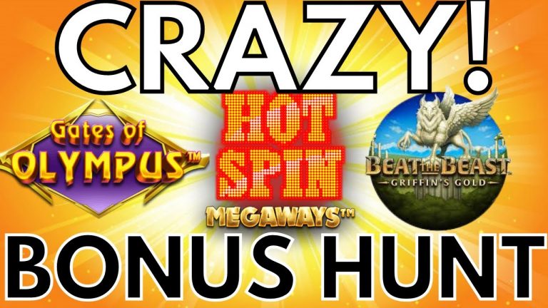 HUGE WIN on a CRAZY BONUS HUNT!! – Online Slots including Hot Spin Megaways and Beat The Beast