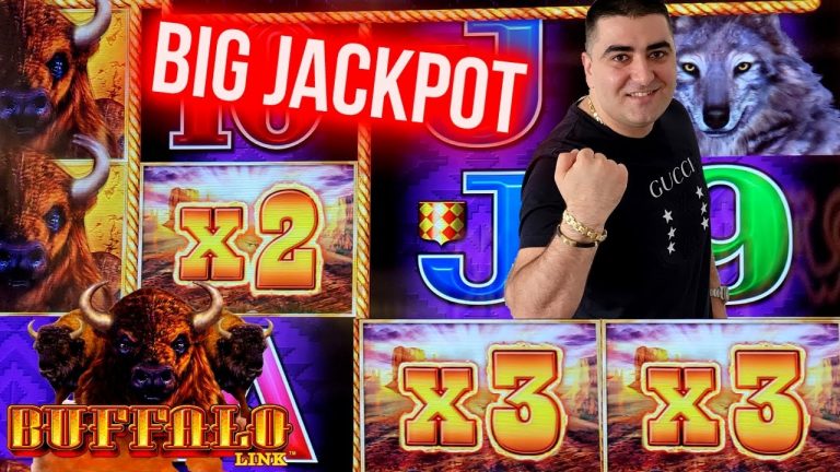 High Limit Buffalo Link Slot BIG HANDPAY JACKPOT – Live Slot Play At Casino