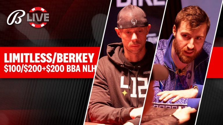 High Stakes Fridays w/ LIMITLESS and MATT BERKEY $100/$200+$200 NLH CASH GAME – Live at the Bike