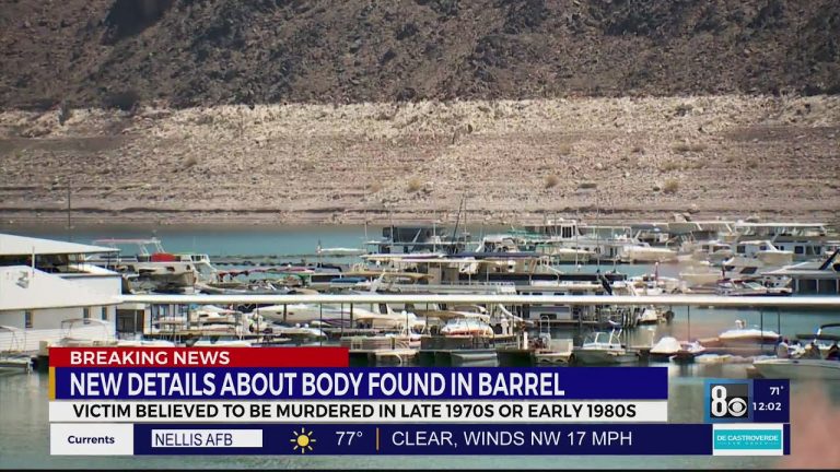 I-Team: Las Vegas police say murder victim found in barrel at Lake Mead was shot, clothes date to 7