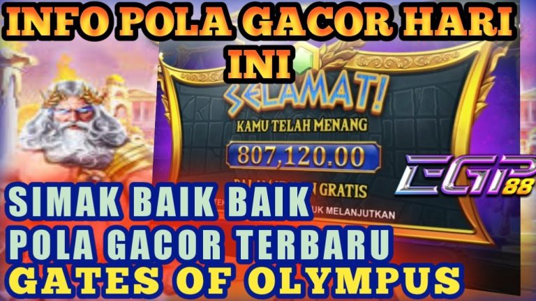 INFO SLOT GACOR HARI INI || POLA GACOR TERBARU DI GATES OF OLYMPUS