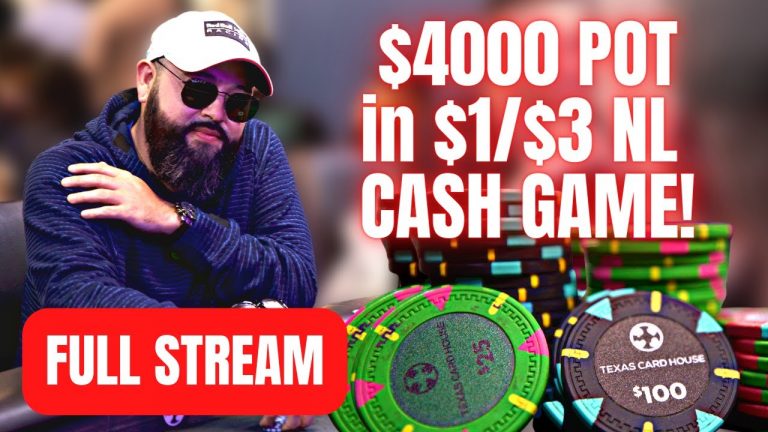 INSANE $1/$3 Cash Game Game | TCH Live Full Stream