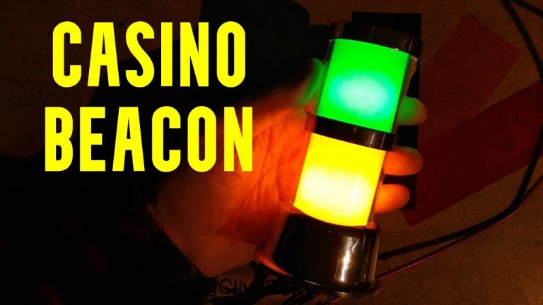 Inside a casino slot machine beacon