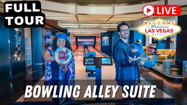 Inside the CRAZY Bowling Alley Suite at Palms Casino in Las Vegas (Lets Bowl!)