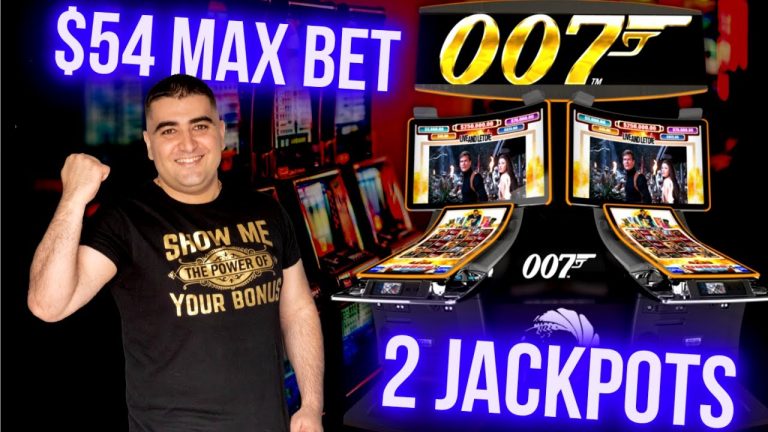 James Bond Slot Machine 2 HANDPAYJACKPOTS – Las Vegas Casinos Slots