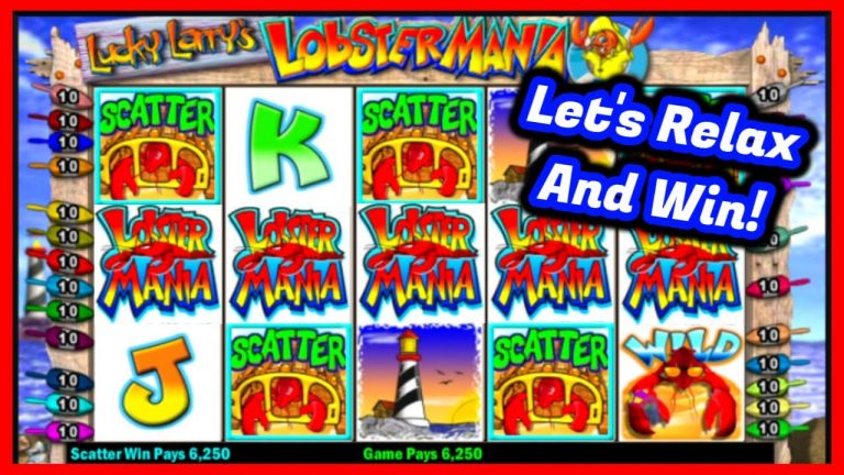 Let’s Relax and WIN! ($250) With Lucky Larry Lobstermania Slot / BIG WINS FREE SPINS! / Online Game