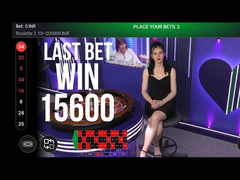 Live Roulette 10k to 15k Huge win in 7 minutes | All-In last bet win | Super Strategy