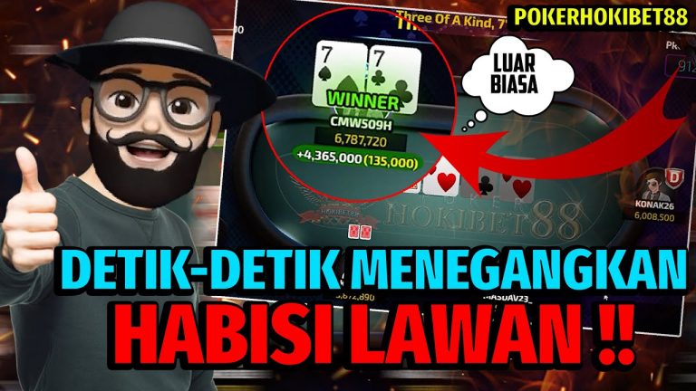 Main Poker Online !! Menegangkan Ada Player BLUFFING Tapi Gue Bisa Bantai !! | POKERHOKIBET88