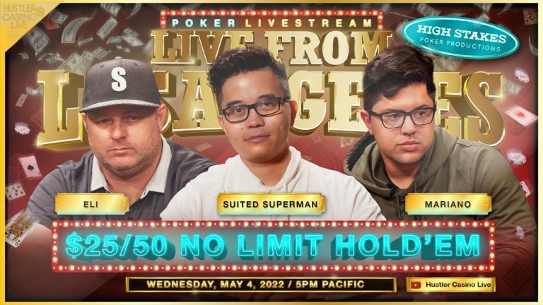 Mariano, Suited Superman, Vegas Vinh, Eli – $25/50/100 No Limit Hold’em – Commentary by DGAF