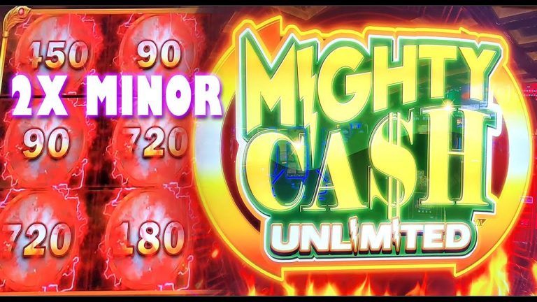 Mighty Cash Unlimited 2 x MINOR Bonus Nice Big Win Slot Machine Sessions Aristocrat Las Vegas