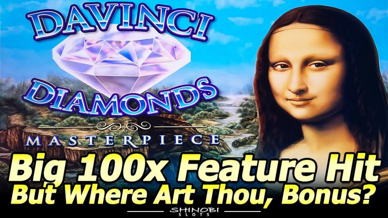 NEW DaVinci Diamonds Masterpiece – Big 100x+ Feature Hit, But Wherefore Are Thou Bonus!?