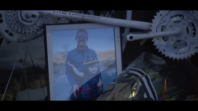 North Las Vegas man remembered with ghost bike memorial