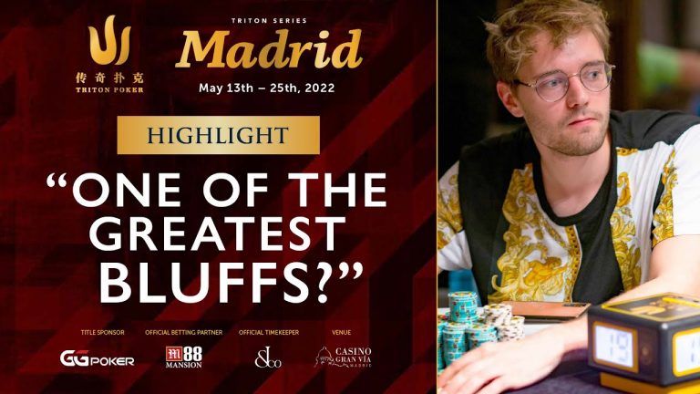 “One of the greatest bluffs?” feat. LLinusLLove – Triton Poker Madrid 2022