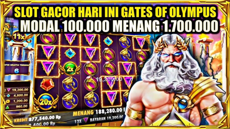 POLA SLOT GACOR HARI INI || MODAL RECEH 100 RIBU MENANG 1,7 JUTA !! GATES OF OLYMPUS