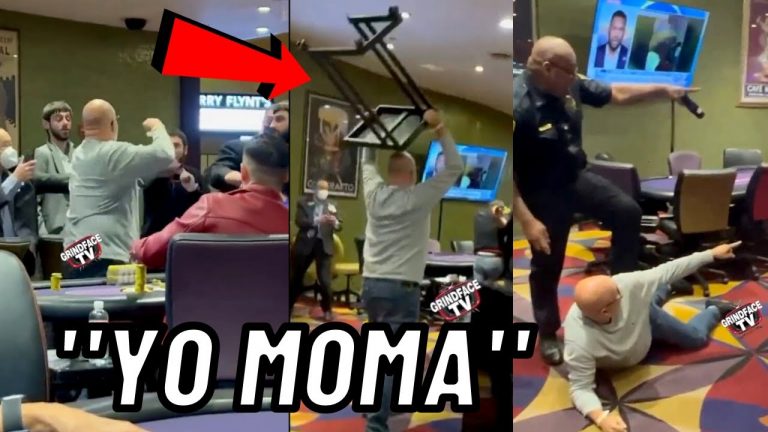 Poker Player Throws Table at Opponent & Insults His Mother