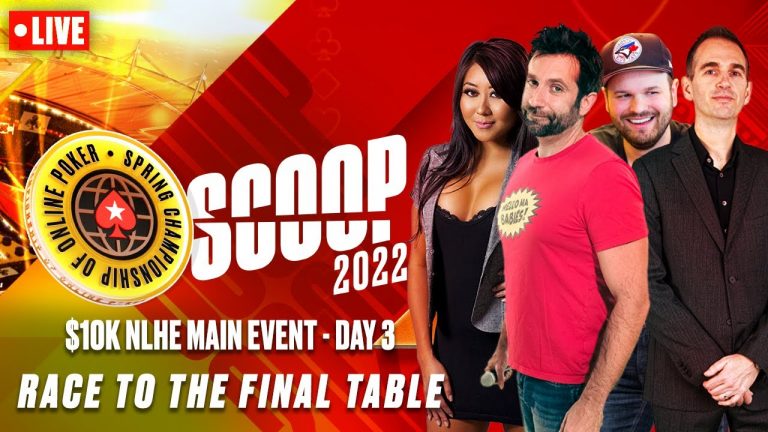 SCOOP 2022: $10K NLHE MAIN EVENT – Day 3 with James, Joe, Griffin Maria PokerStars