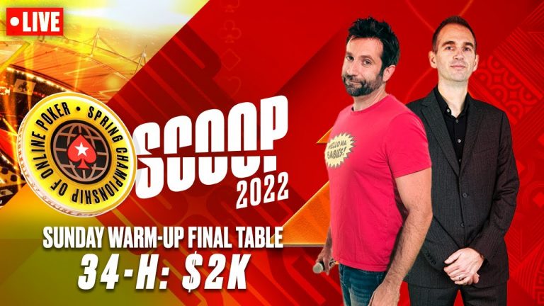 SCOOP 2022: 34-H: $2K SUNDAY WARM-UP – FINAL TABLE w/ James, Joe & Griffin PokerStars