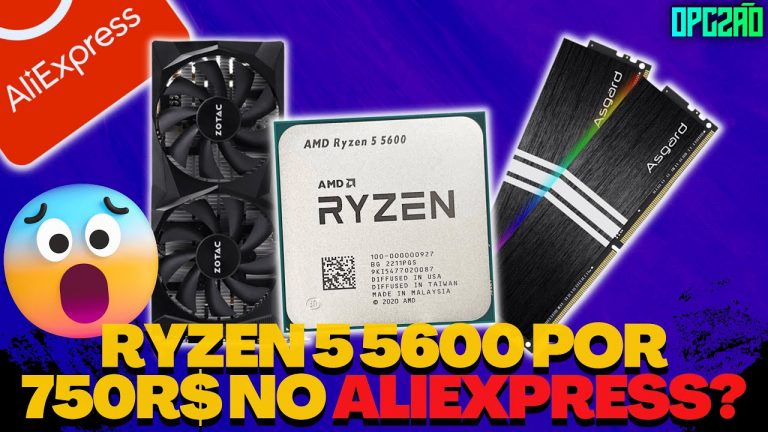 SUPER OFERTA RYZEN 5 5600 NO ALIEXPRESS POR APENAS 750R$ E RX 6600XT POR 2700R$