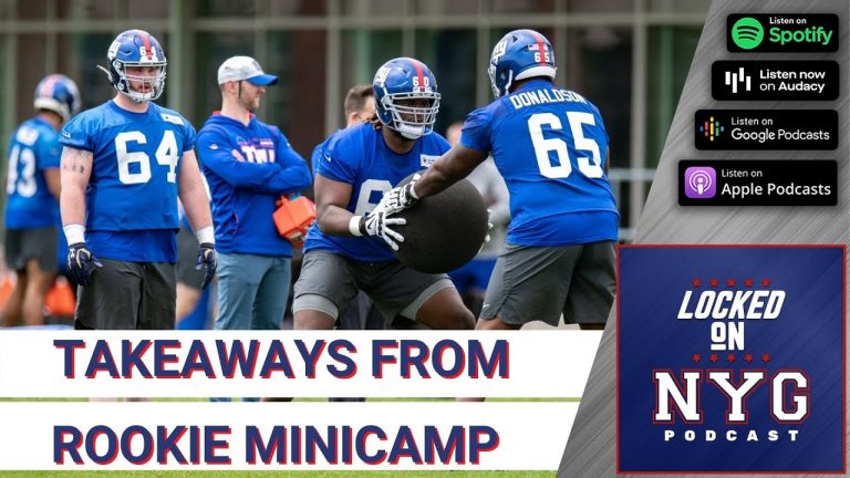 Takeaways from New York Giants Rookie Minicamp