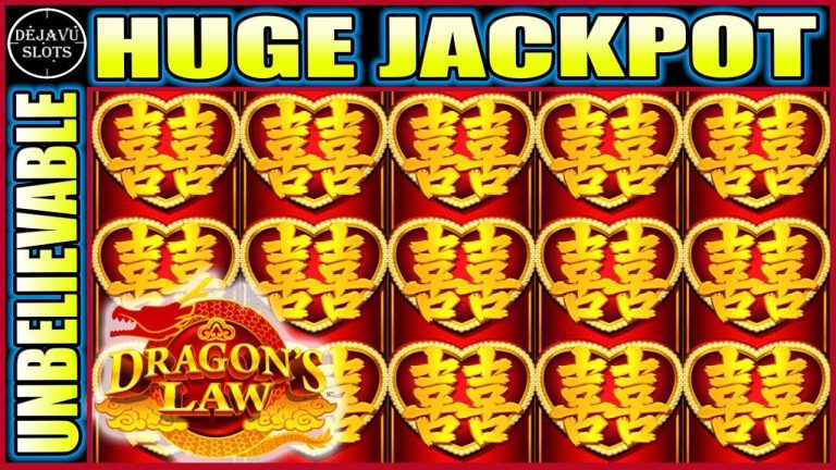 UNBELIEVABLE LAST SPIN HUGE JACKPOT HANDPAY! HIGH LIMIT DRAGON LAW SLOT MACHINE