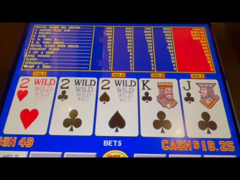 Video Poker: Deuces Wild Bonus Poker Progressive Session!