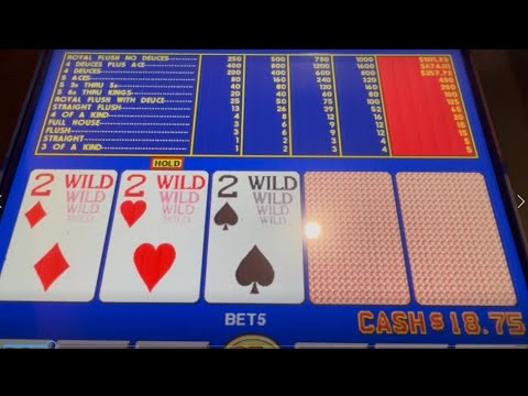 Video Poker: Deuces Wild Bonus Poker Progressive Session!