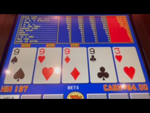 Video Poker: Triple Double Bonus Poker Progressive Play Session