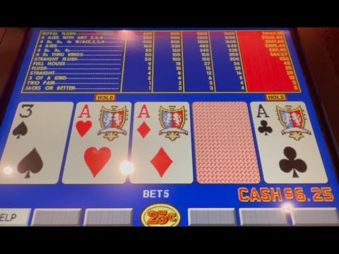 Video Poker: Triple Double Bonus Poker Progressive Play Session