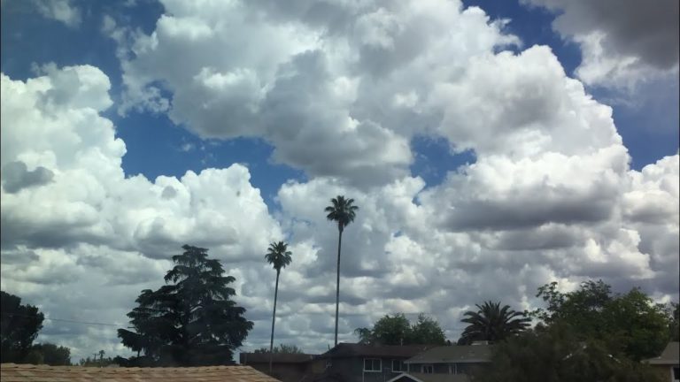 Weak Thunderstorm Rolls Through Sacramento Time Lapse 10:15am To 11:58pm May 10, 2022