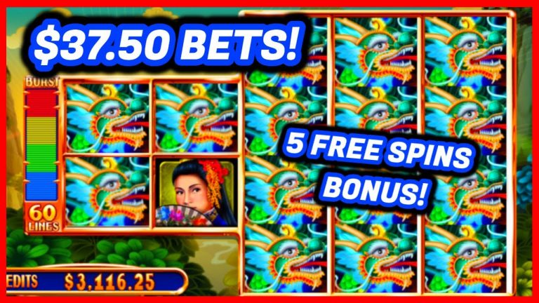 Wonderful Free Spins & Big Wins! ($37.50 Bets) Mystical DragonS Classic Casino Slot Machine Game!