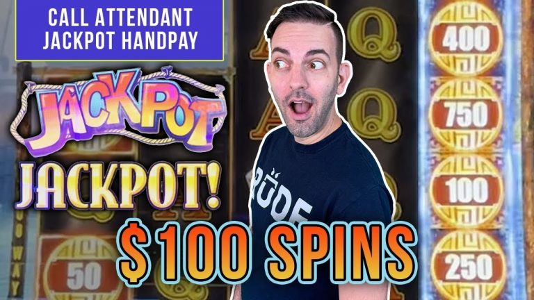 $100 A SPIN on ALL SLOTS JACKPOTS (of course)!